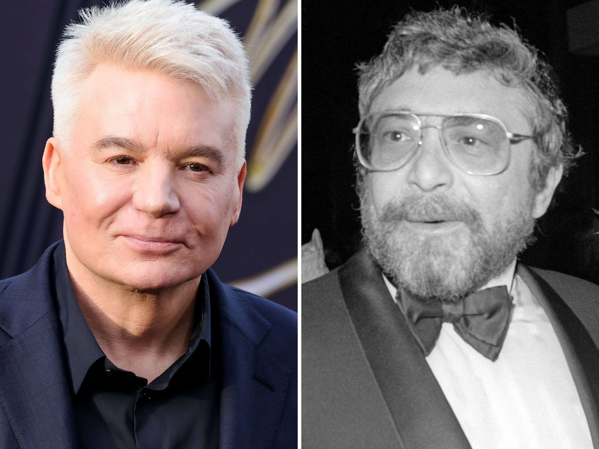 Mike Myers and Walter Yetnikoff side by side