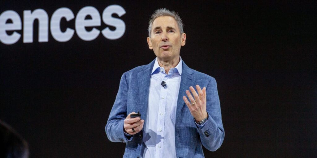 Andy Jassy is so bullish on Amazon’s chips that he took a rare shot at Nvidia Andy Jassy is so bullish on Amazon’s chips that he took a rare shot at Nvidia