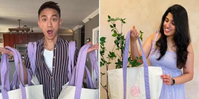 Inside the hype train for Trader Joe’s TikTok-viral lavender tote bag Inside the hype train for Trader Joe’s TikTok-viral lavender tote bag