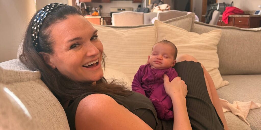 My husband died 10 years ago. I just gave birth to our daughter at 49.