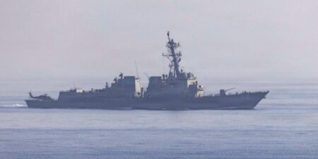 US Navy destroyers are at the center of the blockade squeezing Iran