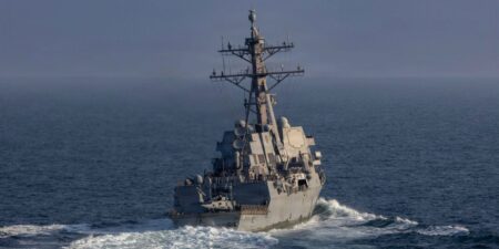 US Navy destroyers that weren’t built to hunt and clear mines are leading a risky mission in the Strait of Hormuz