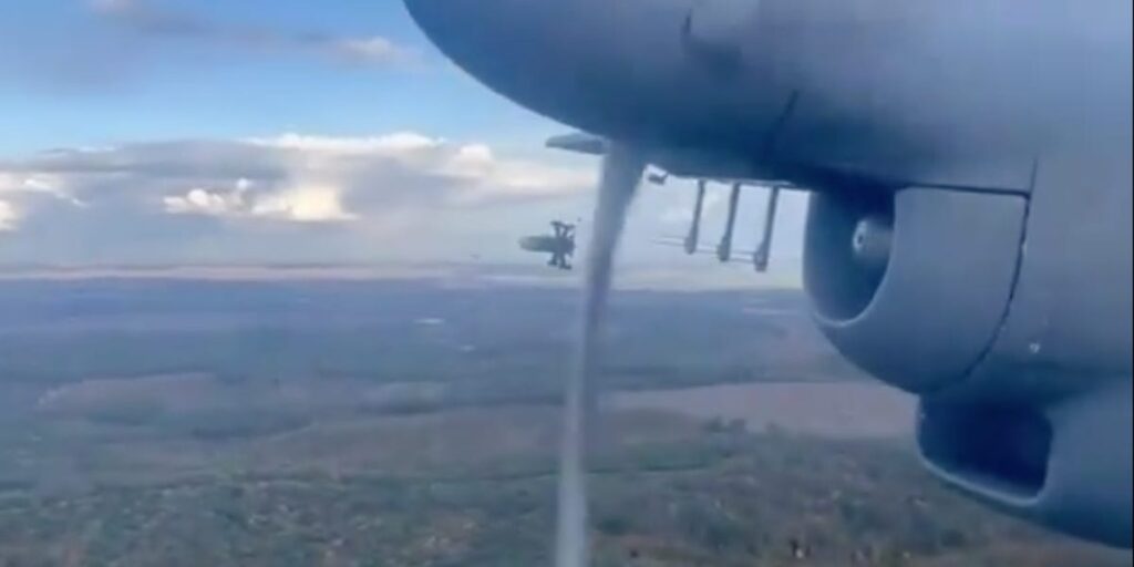 Ukraine’s Soviet-era ‘Shahed hunter’ turboprop plane is launching interceptor drones from the sky