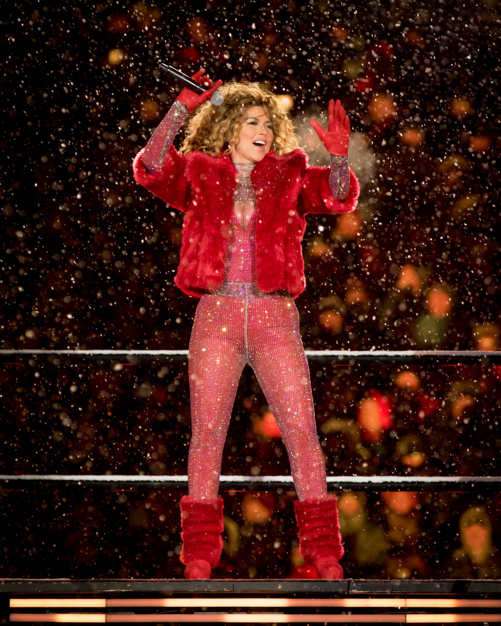 Shania Twain performs at the Grey Cup in Ottawa, Canada, on November 26, 2017.
