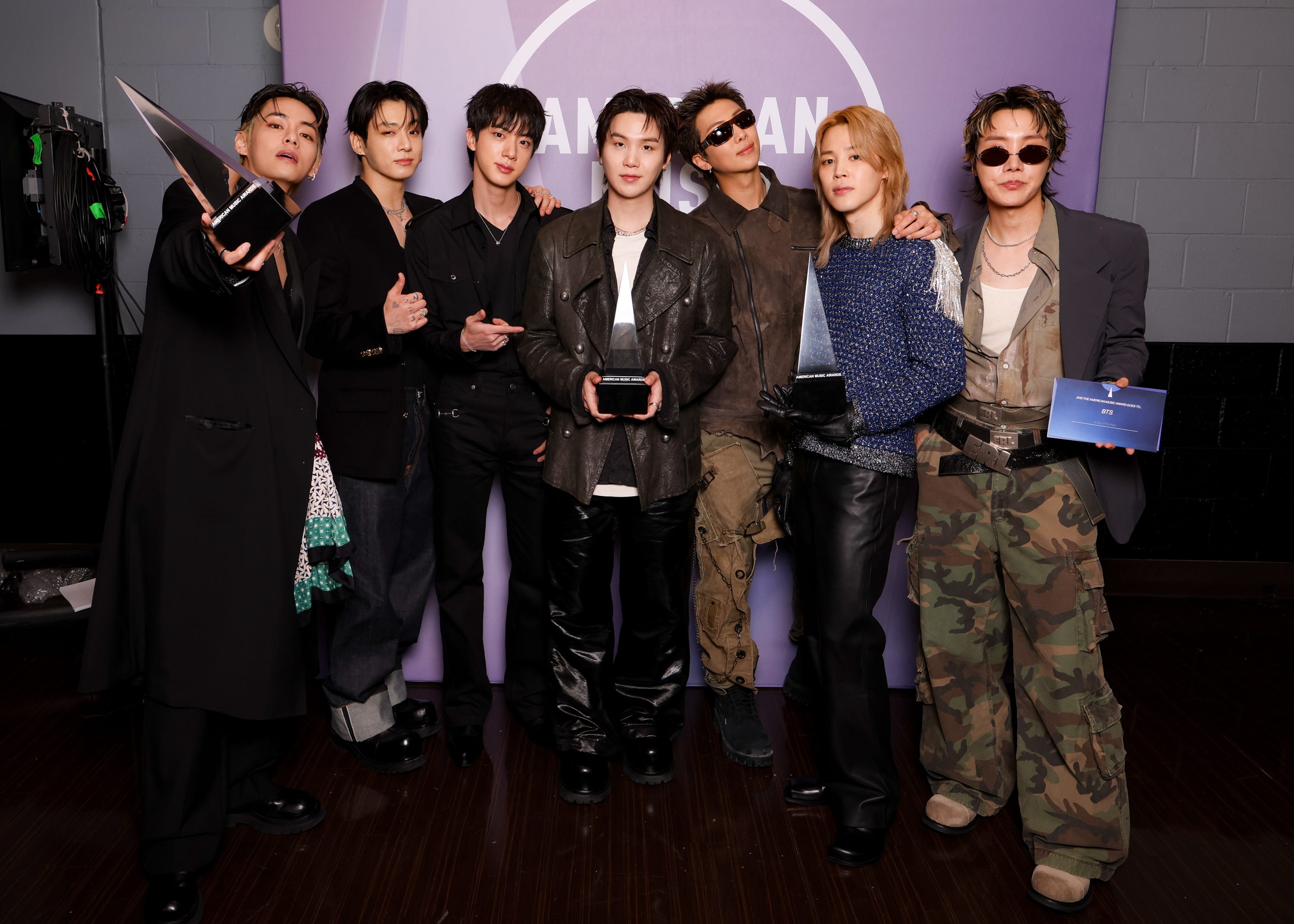 BTS at the 2026 American Music Awards.