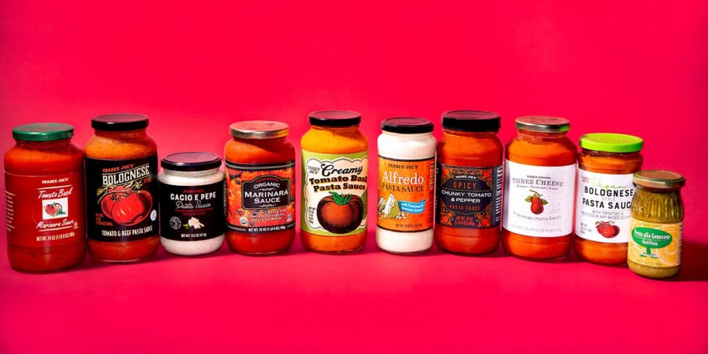 I tried all the jarred pasta sauces I could find at Trader Joe’s and ranked them from worst to best