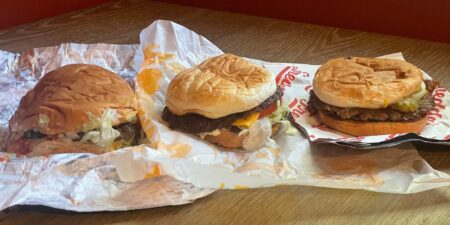 I ordered burgers at Culver’s, Freddy’s, and Sonic. The best was also the cheapest.
