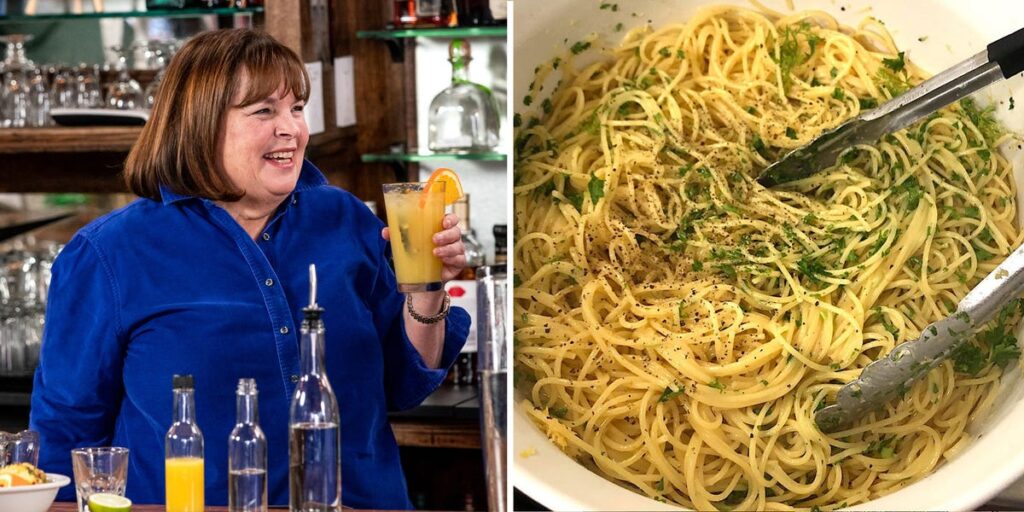 I made Ina Garten’s 3-ingredient pasta, and it was the easiest 10-minute dinner