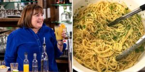 I made Ina Garten’s 3-ingredient pasta, and it was the easiest 10-minute dinner
