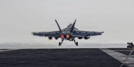 The US Navy shot out the rudder of an Iran blockade runner with a Super Hornet’s 20 mm cannon