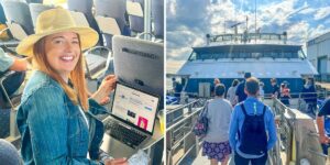 I took a round-trip ferry to Martha’s Vineyard for . The ocean views and full-service bar weren’t even the best parts.