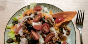 Holidays and milestones were hard to celebrate after my husband died. A taco salad helped us break through the pain.