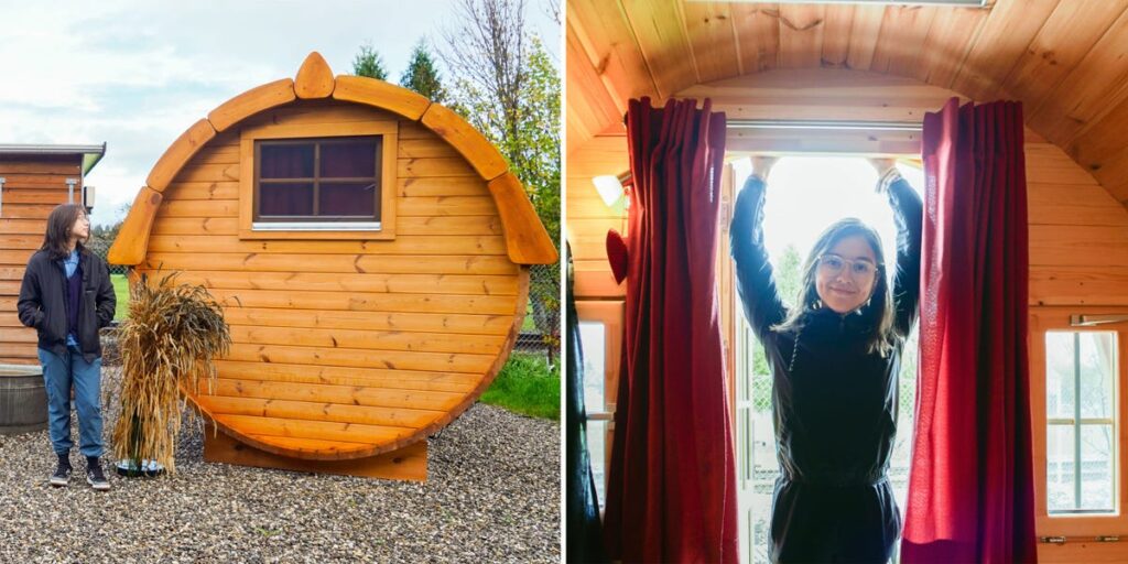 I paid 0 to sleep in a barrel in Switzerland and had the best glamping experience of my life