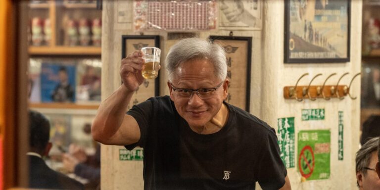 Jensen Huang is really leaning into his street-food influencer era