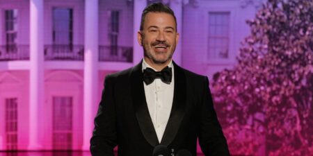 Jimmy Kimmel poked fun at his Trump beef during Disney’s ad presentation