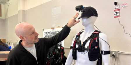 First look: This weird wearable device turns human workers into robot data collectors