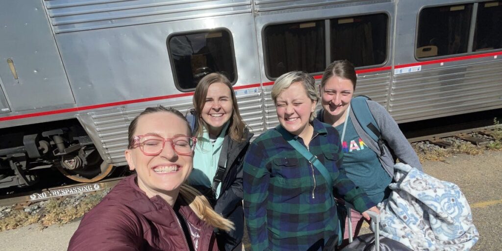 My friends and I take a 14-hour Amtrak trip together every year. It’s the cheapest way to spend time together.