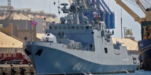 A Russian warship sailing between England and France fired warning shots at a British civilian yacht A Russian warship sailing between England and France fired warning shots at a British civilian yacht