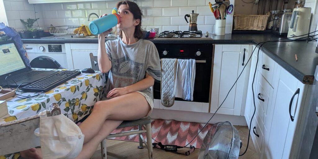 I’m an American living through the UK heat wave. My kids’ school is canceled, and every room feels like a sauna.