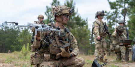 A US Army commander used attack drones and C4-packed robots to clear a deadly breach before soldiers even got in the fight