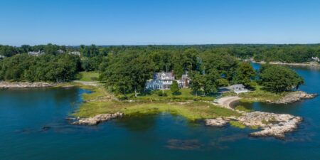 A wealthy family owned a private island for over 100 years. They moved south and sold it for .5 million.