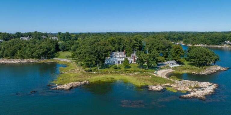 A wealthy family owned a private island for over 100 years. They moved south and sold it for .5 million.