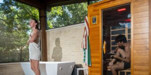Goodbye man cave, hello sauna Goodbye man cave, hello sauna