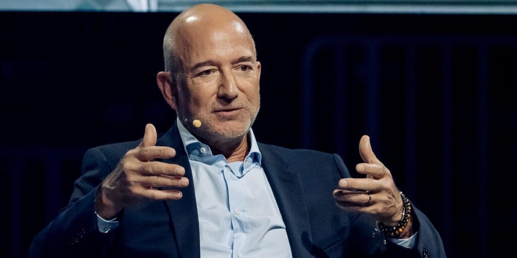 Jeff Bezos says AI is like a knife that can be used for good or bad, and the solution isn’t ‘no more data centers’