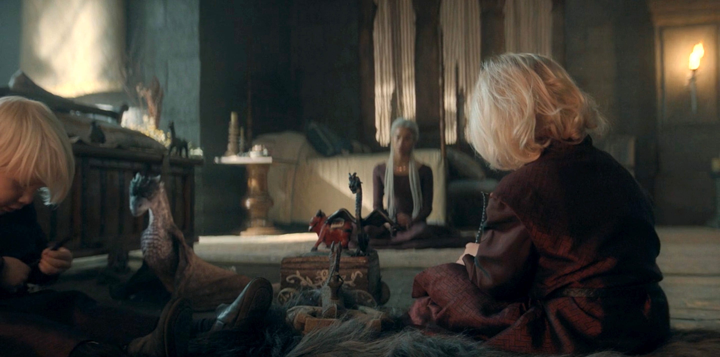 Rhaenyra's two youngest sons, Aegon III and Viserys II, in "House of the Dragon" season two.