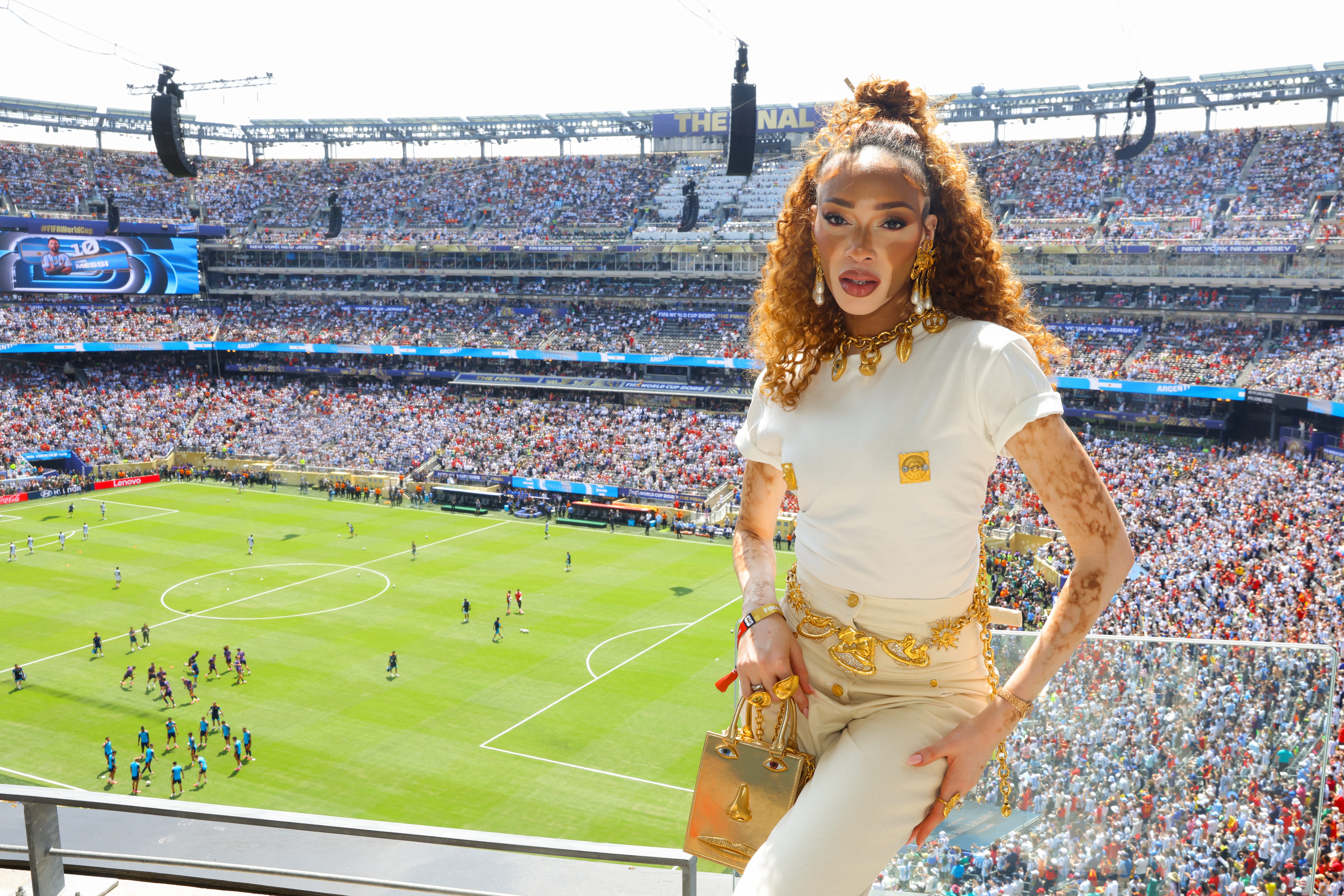 Winnie Harlow at the 2026 FIFA World Cup.