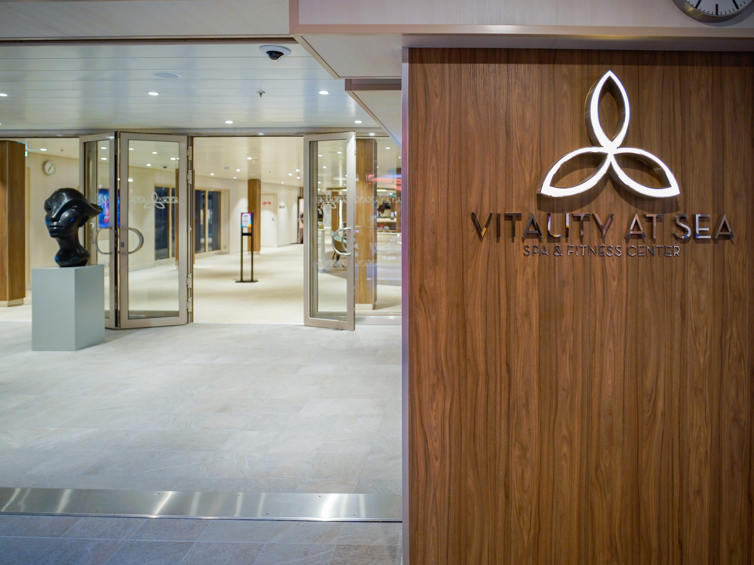 Entrance to a Spa and Fitness center