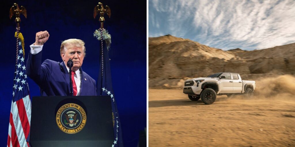 Trump takes credit for Toyota moving some truck production from Mexico to Texas: ‘That’s what tariffs do’ Trump takes credit for Toyota moving some truck production from Mexico to Texas: ‘That’s what tariffs do’