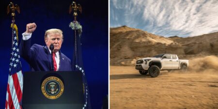 Trump takes credit for Toyota moving some truck production from Mexico to Texas: ‘That’s what tariffs do’ Trump takes credit for Toyota moving some truck production from Mexico to Texas: ‘That’s what tariffs do’
