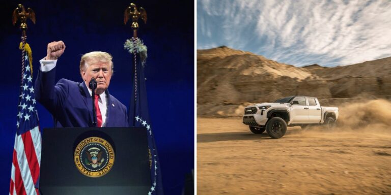 Trump takes credit for Toyota moving some truck production from Mexico to Texas: ‘That’s what tariffs do’ Trump takes credit for Toyota moving some truck production from Mexico to Texas: ‘That’s what tariffs do’