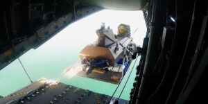 The UK Navy is hurling drone boats out of planes at 1,300 feet to solve one of their major drawbacks