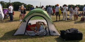 The real Wimbledon starts at the campsite across the street