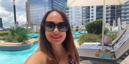 I’m making a summer at home feel extra special for my family. Paying for access at fancy hotel pools has been a game changer.