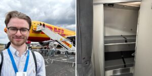 We went inside the secret crew rest area on a DHL Boeing 777 freighter, with bunk beds and reclining seats