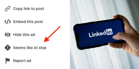You can now call out LinkedIn AI slop using a new button