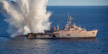 A Japanese submarine sank USS Juneau in World War II. One just did it again as the US and its allies train for a Pacific fight.