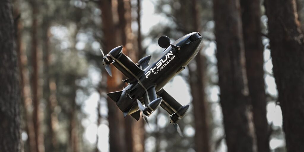 A Ukrainian arms maker says it’s got a new high-speed interceptor built to hunt Russia’s jet-powered Shaheds