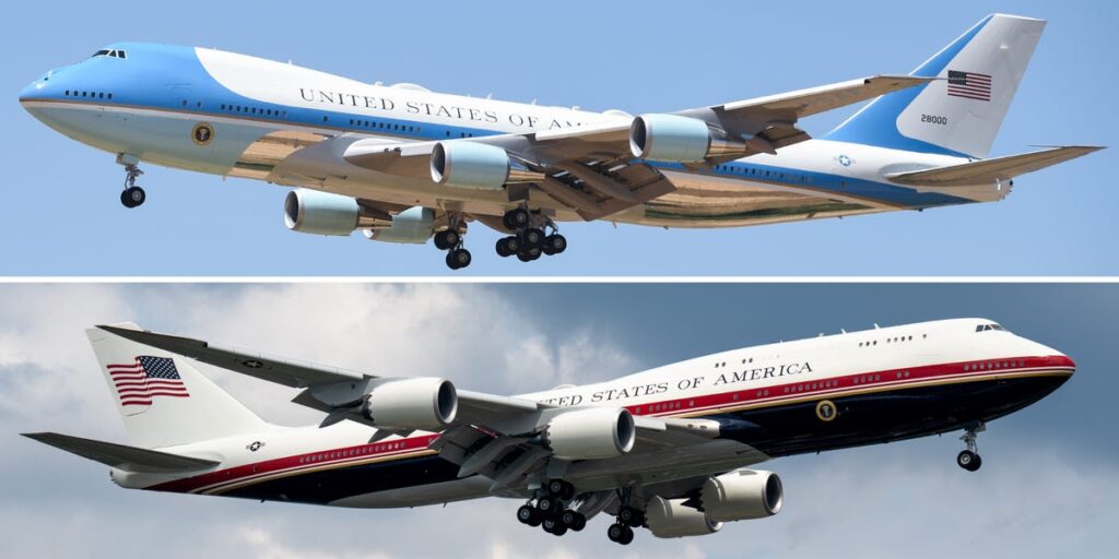 How Trump’s new Air Force One, a luxury jet from Qatar, compares to the outgoing presidential plane