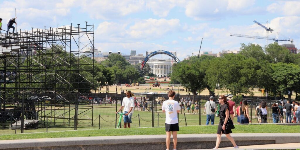 I visited Washington, DC, for the first time. The capital felt like one big construction site.