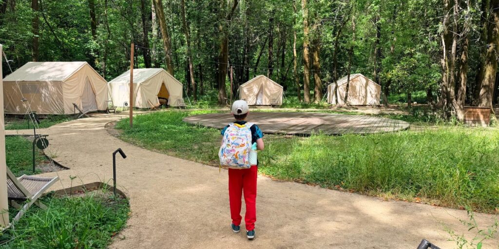 I was nervous to camp alone with my 9-year-old son, so we tried glamping. It was the perfect adventure with less stress.