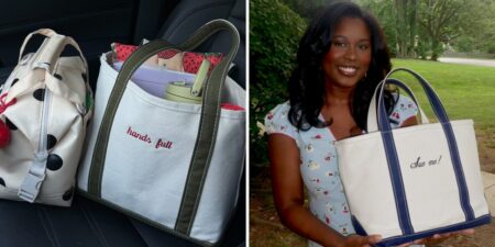 Women in the workplace are putting a new twist on L.L.Bean’s famous tote bags