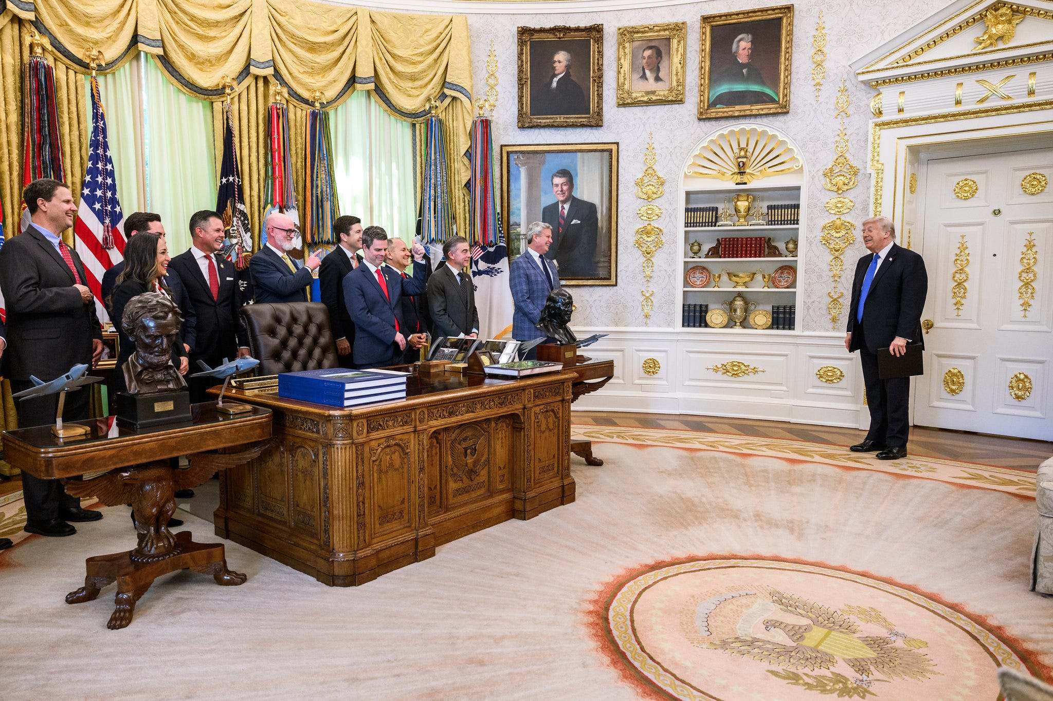 Donald Trump's Oval Office rug.