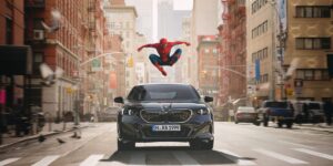 You can’t escape ads for the new Spider-Man movie — even in your BMW