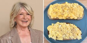 I tried Martha Stewart’s hack for making the ‘best scrambled eggs in the whole world.’ They were deliciously creamy.