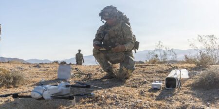 Out in the desert, US soldiers have been working out what it takes to keep their drones moving in punishing conditions