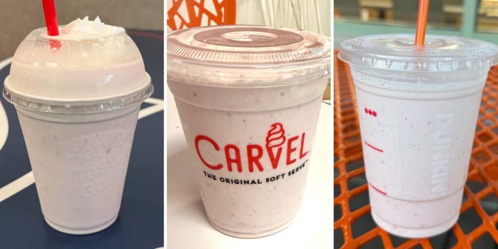 I ordered milkshakes from Dairy Queen, Carvel, and Baskin-Robbins. There was a clear winner in terms of flavor and value.